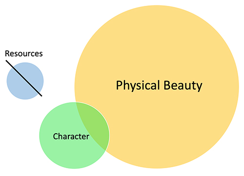 venn diagram: men's short-term mating strategy